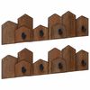 vidaXL Percha Marr&oacute;n 48 x 8 x 15 cm Madera de Caoba S&oacute;lida