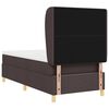vidaXL Cama con Somier y Colch&oacute;n Gris Oscuro 90x190 cm de Tela tela
