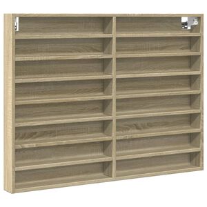 vidaXL Vitrina de madera de ingenier&iacute;a roble Sonoma 100x8,5x75 cm
