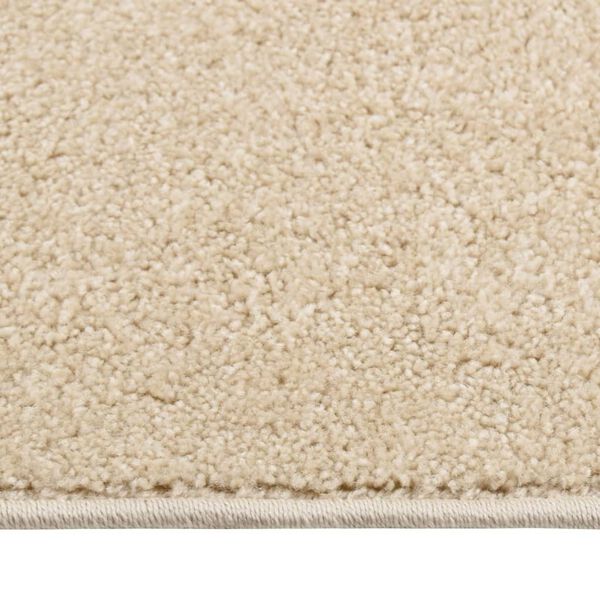 vidaXL Alfombra de pelo corto beige 160x230 cm
