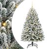 vidaXL Árbol de Navidad artificial Verde y 120 cm PVC y Metal
