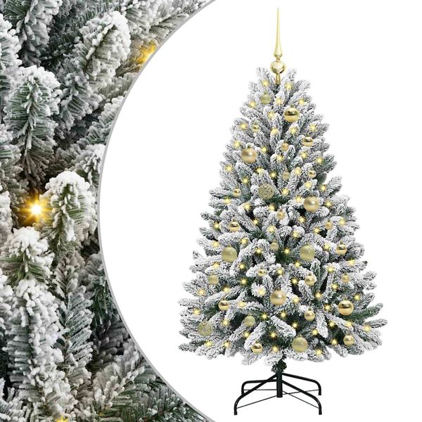 vidaXL Árbol de Navidad artificial Verde y 120 cm PVC y Metal