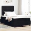 vidaXL Cama tipo Box Spring con colch&oacute;n Negro 120 x 190 cm tela