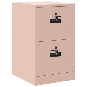 vidaXL Mueble archivador con caj&oacute;n con estante Rosa 44 x 50 x 106.5 cm