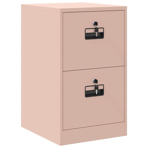 vidaXL Mueble archivador con caj&oacute;n con estante Rosa 44 x 50 x 106.5 cm