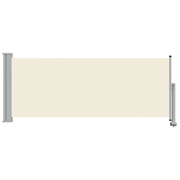 vidaXL Toldo lateral retr&aacute;ctil para patio 100x300 cm crema