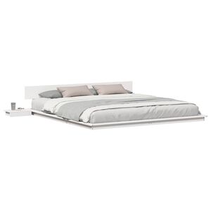 vidaXL Estructura de cama Blanco 200 x 200 cm Madera