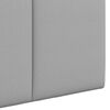 vidaXL Cabecera Colgante Rayado Gris Nube 90 x 55 x 5 cm tela