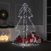 vidaXL Árbol de Navidad 200 luces LED interior y exterior 98x150 cm