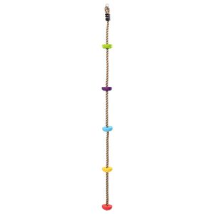 vidaXL Cuerda de Escalada Multicolor 10,5 x 10,5 x 201 cm Poli&eacute;ster