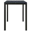 vidaXL Set de comedor de jardín 3 pzas acero y WPC negro