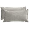 vidaXL Funda de almohada 2 uds. HOUTEN Gris Claro 40 x 80 cm