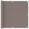 vidaXL Toldo para balc&oacute;n de tela oxford gris taupe 90x300 cm