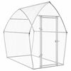 vidaXL Jaula para gallinas acero galvanizado plateado 200x105x182 cm