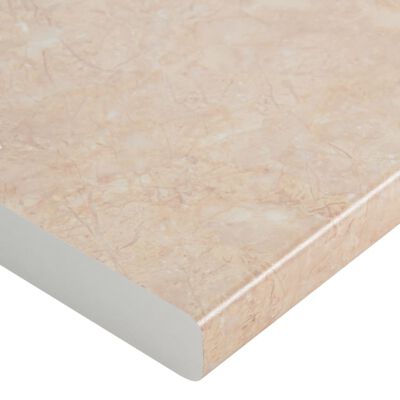 vidaXL Encimera de cocina madera ingeniería beige textura de mármol