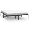 vidaXL Estructura de cama sin colch&oacute;n metal negro 140x200 cm