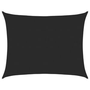 vidaXL Toldo de vela HDPE negro 160 g/m&sup2; 6x7 m