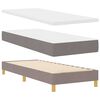 vidaXL Cama tipo Box Spring con colch&oacute;n Taup&eacute; 80 x 200 cm tela