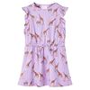vidaXL Vestido infantil mangas con volantes cord&oacute;n lila 116