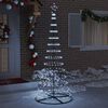 vidaXL Árbol de Navidad LED con 290 LED Frío 100 x 100 x 250 cm Metal