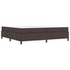 vidaXL Cama tipo Box Spring Marr&oacute;n Oscuro 200 x 200 cm tela