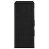 vidaXL Aparador Roble Negro 60 x 31 x 70 cm Madera de ingeniería