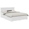 vidaXL Estructura de cama Blanco 150 x 200 cm Madera de ingenier&iacute;a