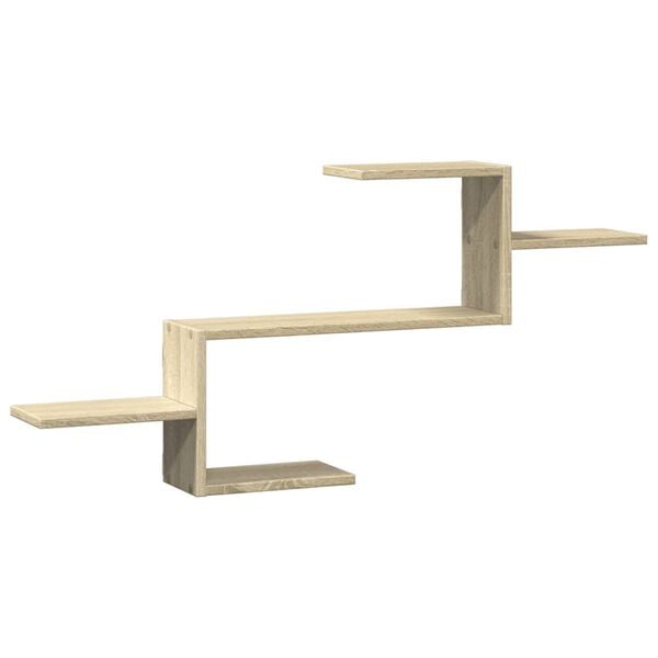 vidaXL Estante de pared madera ingenier&iacute;a roble Sonoma 104x15x49 cm