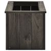 vidaXL Arriate de madera maciza de pino gris oscuro 74x32x30 cm