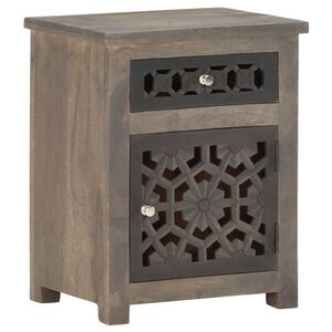vidaXL Mesita de noche de madera maciza de mango 40x30x50 cm