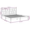 vidaXL Estructura de cama sin colchón madera maciza 200x200 cm
