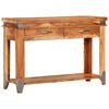 vidaXL Mesa consola de madera maciza de acacia 110x34x74 cm