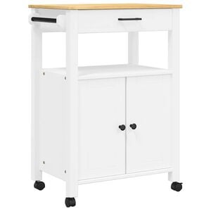 vidaXL Carrito de cocina MONZA madera maciza de pino 60x40x88,5 cm