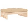 vidaXL Taburete de jard&iacute;n madera maciza de pino 120x80 cm