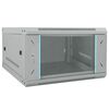 vidaXL Armario de red con almacenamiento Gris 53 x 60 x 30 cm Acero