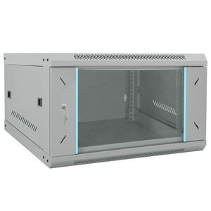vidaXL Armario de red con almacenamiento Gris 53 x 60 x 30 cm Acero