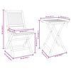 vidaXL Juego Bistro de Jardín 3 pcs Marrón Madera de Acacia Sólida