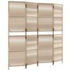 vidaXL Biombo de 4 paneles rat&aacute;n sint&eacute;tico beige