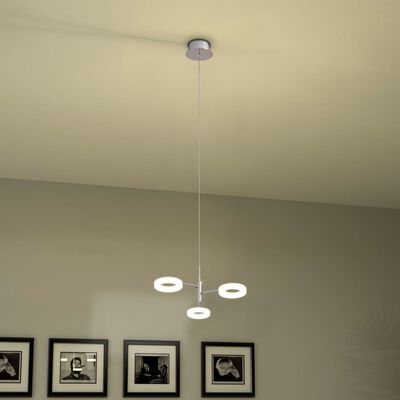 vidaXL Lámpara colgante LED con 3 luces blanco cálido