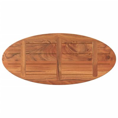vidaXL Tablero de mesa ovalado madera maciza de acacia 90x40x3,8 cm