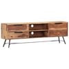 vidaXL Mueble para TV de madera maciza de acacia 140x28x47 cm