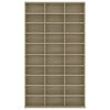 vidaXL Armario para CDs madera contrachapada Sonoma 102x23x177,5 cm