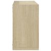 vidaXL Estantes cubo de pared 6 unidades roble Sonoma 26x15x26 cm