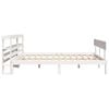 vidaXL Estructura de cama sin colch&oacute;n madera de pino blanca 150x200 cm
