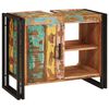 vidaXL Mueble de lavabo con puerta Multicolor Madera sólida recuperada