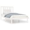 vidaXL Estructura de cama madera maciza de pino blanco 100x200 cm