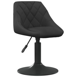 vidaXL Silla de comedor de terciopelo negro