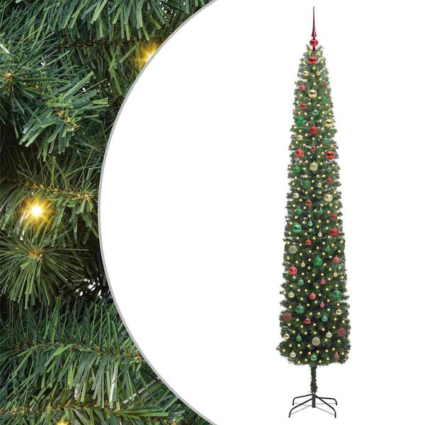 vidaXL &Aacute;rbol de Navidad artificial Verde 300 cm PVC, Acero y Pl&aacute;stico