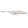 vidaXL Toldo Retr&aacute;ctil El&eacute;ctrico Gris claro y blanco. 3 x 2,5 m