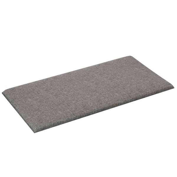 vidaXL Cabecero de Pared 12 pcs Gris Claro 30 x 15 cm tela